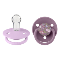 БИБЕРОНИ СИЛИКОН, CHAMOMILE LAWN - MAUVE MIX, УНИВЕРСАЛЕН РАЗМЕР 0-3 ГОДИНИ BIBS LIBERTY DE LUX
