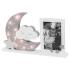 Рамка за снимка с LED светлини и луна Dooky Moonlight Warm Grey