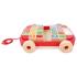 Дървена играчка, Hape, Ремарке за дърпане с дървени кубчета