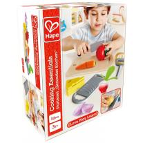 Дървен готварски комплект, Hape, Зеленчуци, 10 части