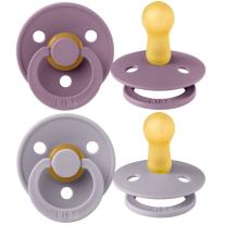 Залъгалки Bibs Colour, Fossil Grey/Mauve, 6-18 м
