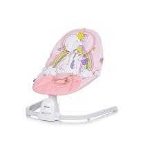 Бебешки музикален шезлонг-люлка Chipolino Оазис розов