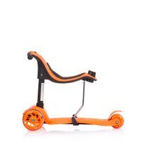 Детска тротинетка с родителски контрол Chipolino Мулти Плюс оранжева