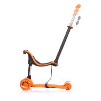 Детска тротинетка с родителски контрол Chipolino Мулти Плюс оранжева