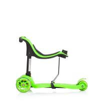 Детска тротинетка с родителски контрол Chipolino Мулти Плюс зелена