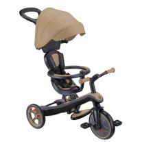 Детска триколка с родителски контрол и сенник 4в1 Globber Explorer Trike бежова