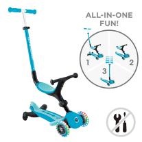 Детска тротинетка 5в1 Globber Go Up Active Lights 360° Aqua
