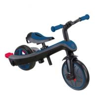 Детска триколка с родителски контрол и сенник 4в1 Globber Explorer Trike кралско син