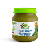 Био зеленчуково пюре BioNino - Броколи, 4 м+, 120 g