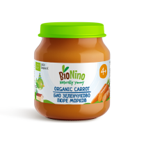 Био зеленчуково пюре BioNino - Морков, 4 м+, 120 g