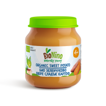 Био зеленчуково пюре BioNino - Сладък картоф, 4 м+, 120 g