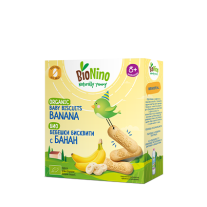 Био бебешки бисквити BioNino - С банан, 8 м+, 100 g