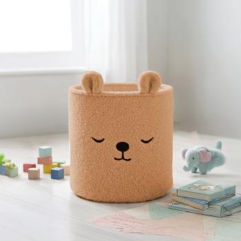 Кош за съхранение на играчки Moni Toys Milo Ivory 30x30см