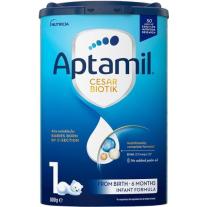 Мляко за кърмачета Aptamil - Cesar Biotik 1, 800 g