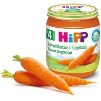 Био пюре Hipp - Ранни моркови, 125 g