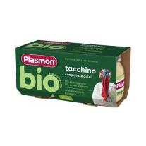 Био пюре Plasmon - Пуешко със сладки картофи , 6 м+, 2 х 80 g