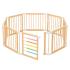Детска дървена кошара за игра GINGER HOME (8 панела)