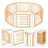 Детска дървена кошара за игра GINGER HOME (8 панела)