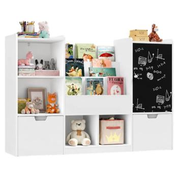 Детски Органайзер за Играчки GINGER HOME с Черна Дъска 140x51x80 см