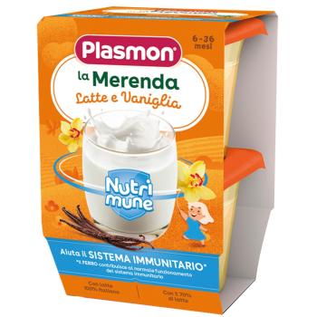 Млечен десерт Plasmon - Нутримюн, с ванилия, 2 х 120 g