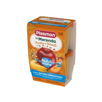 Млечен десерт Plasmon - Нутримюн, микс плодове и овесени ядки, 2 х 120