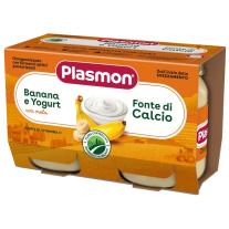 Плодово пюре Plasmon - Йогурт с банан, 2 х 104 g
