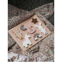 Дървен пъзел с животни Jabadabado