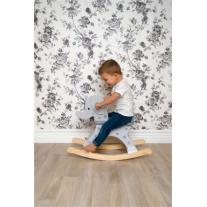 Дървено люлеещо се слонче - Сиво Jabadabado