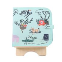 Книга за оцветяване с тебешир върху страници тип дъска - SAFARI Jaq Jaq Bird