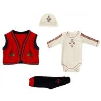 Комплект за изписване/подарък 5 части за момче с Фолклорна Бродерия