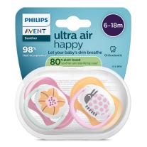 Ортодонтични залъгалки Philips AVENT Ultra Air Happy 6-18м