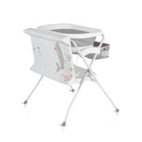 Сгъваема вана със стойка и повивалник Cangaroo Como сив