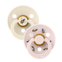 2 бр. Биберони BIBS Studio COLOUR, Bumblebee/Ivory, 6-18 месеца