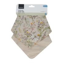 Комплект 2 бр муселинов лигавник Kikka Boo Secret Garden Beige
