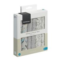 Комплект 6 бр муселинови кърпички Kikka Boo 30х30 см Dreamy Fields Grey