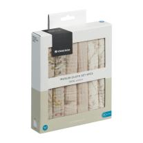 Комплект 6 бр муселинови кърпички Kikka Boo 30х30 см Secret Garden Beige