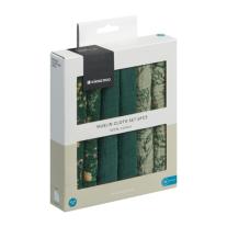 Комплект 6 бр муселинови кърпички Kikka Boo 30х30 см Secret Garden Green
