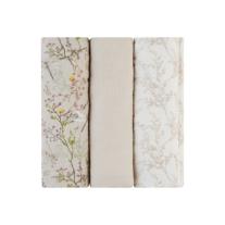 Комплект 3 бр муселинови пелени Kikka Boo 100х100 см Secret Garden Beige