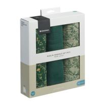 Комплект 3 бр муселинови пелени Kikka Boo 100х100 см Secret Garden Green