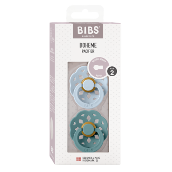 Залъгалки Bibs Boheme, Baby Blue/Island Sea, 6-18 м
