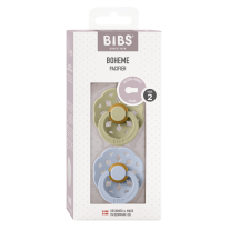 Залъгалки Bibs Boheme, Khaki/Dusty Blue, 6-18 м