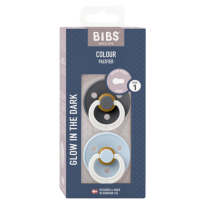 Залъгалки Bibs Colour Glow, Iron/Baby Blue 0-6 м