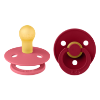 Залъгалки Bibs Colour, Coral/Ruby, 6-18 м