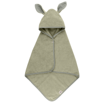 Бебешка хавлия с качулка Bibs Kangaroo, Sage