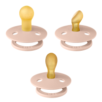 Комплект залъгалки Bibs Colour, Blush, 0-6 м