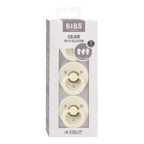 Комплект залъгалки Bibs Colour, Ivory, 0-6 м