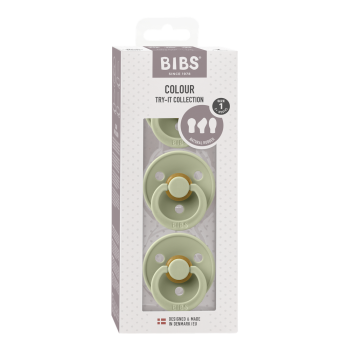 Комплект залъгалки Bibs Colour, Sage, 0-6 м
