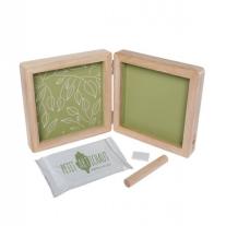 Двойна Дървена Рамка за Бебешки Отпечатък и Снимка Petite ARTichaut Olive Tree