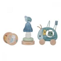Подаръчна Кутия с Дървени Играчки за Бебе Little Dutch Forest Friends