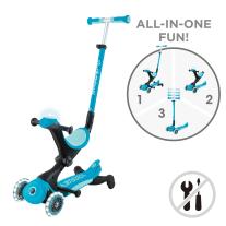 Детска тротинетка 5в1 Globber Go Up Deluxe Lights 360° Aqua